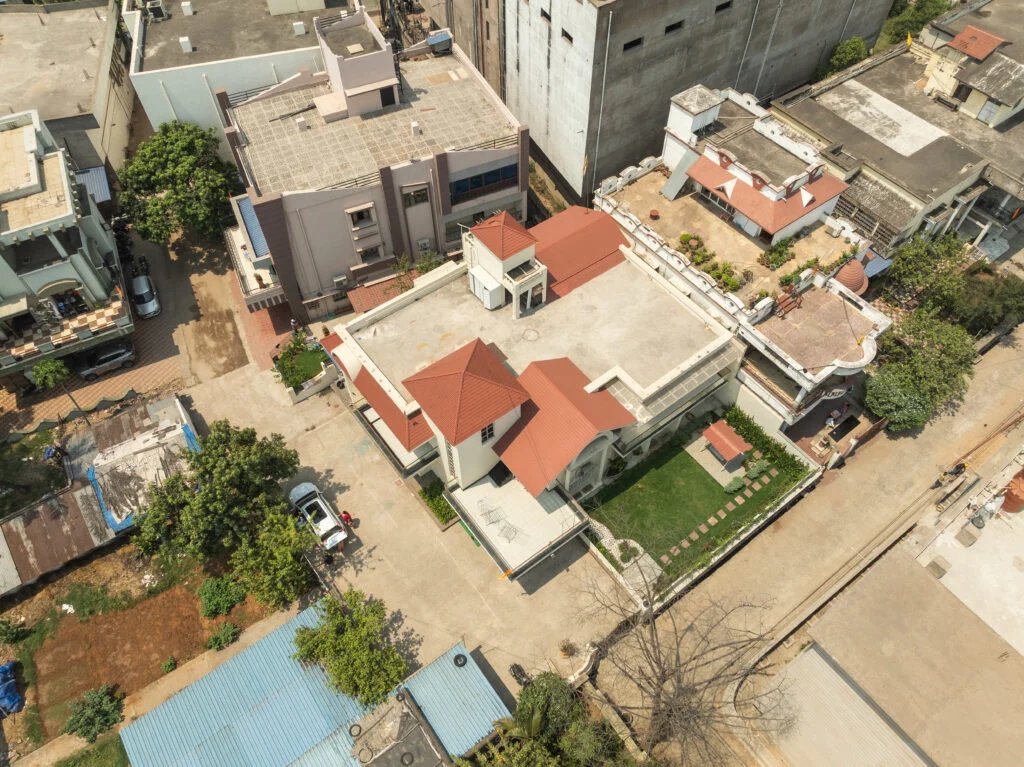 Aerial view of a residential project